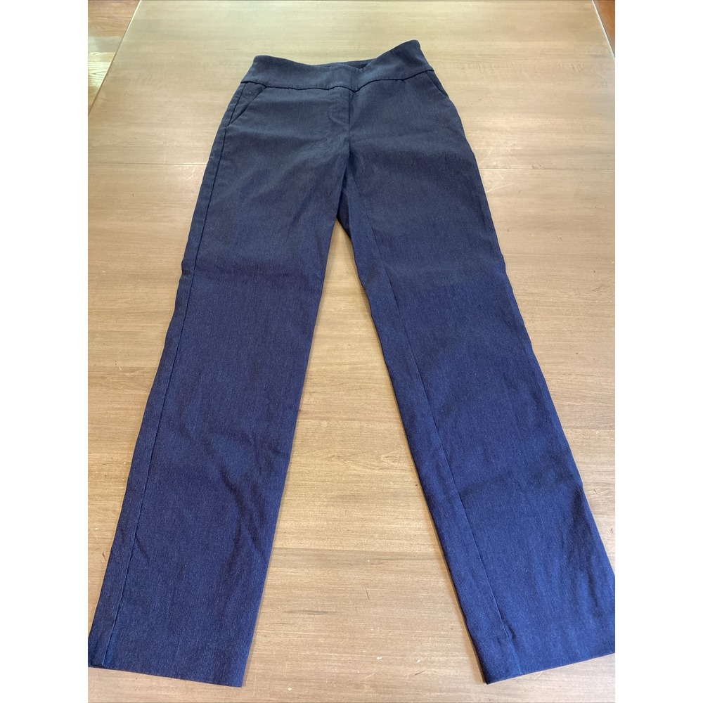 S.C. & CO. Women's Tummy Control Pull On Stretch Pant Blue
